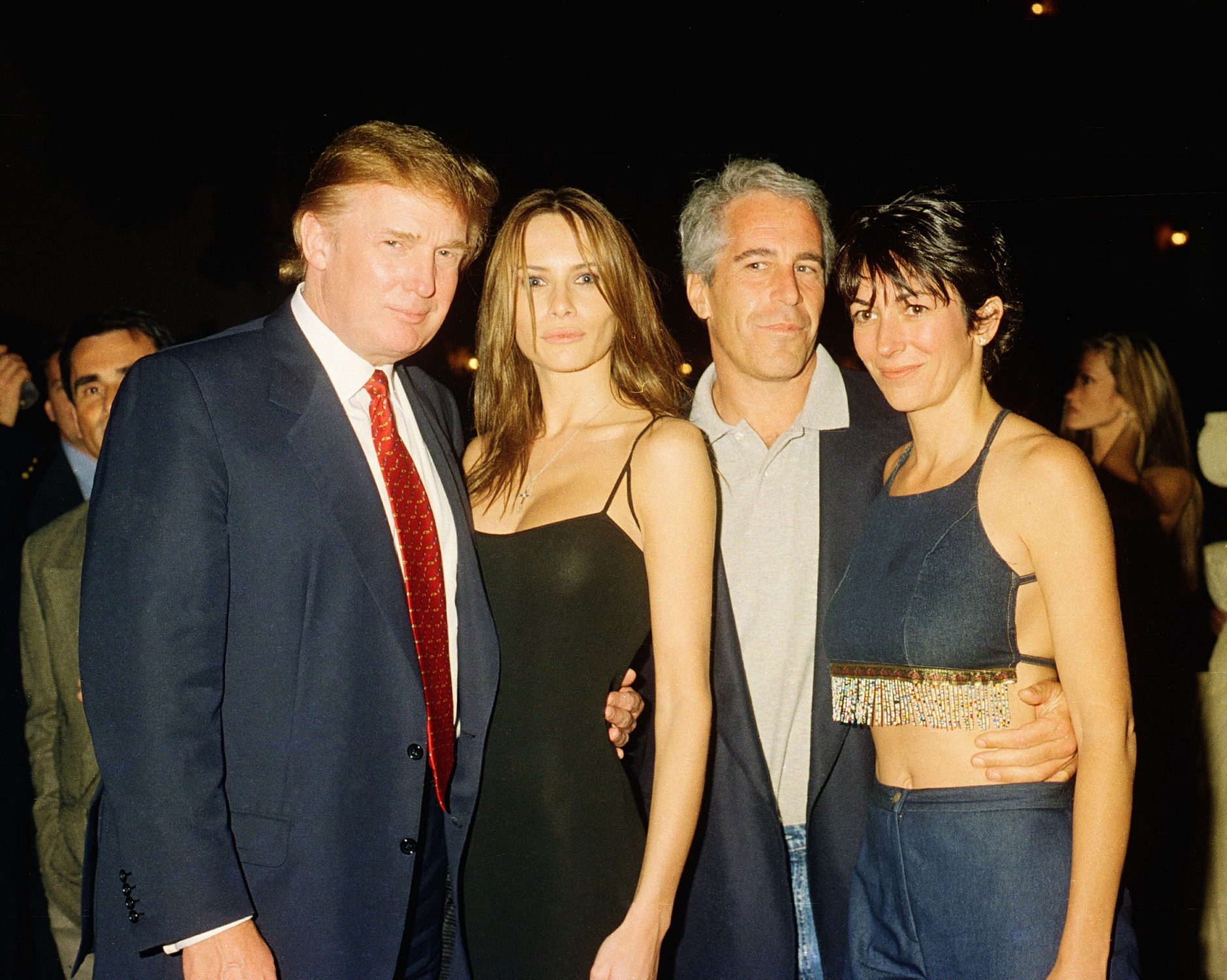 Donald Trump, Melania Knauss, Jeffrey Epstein, Ghislaine Maxwell