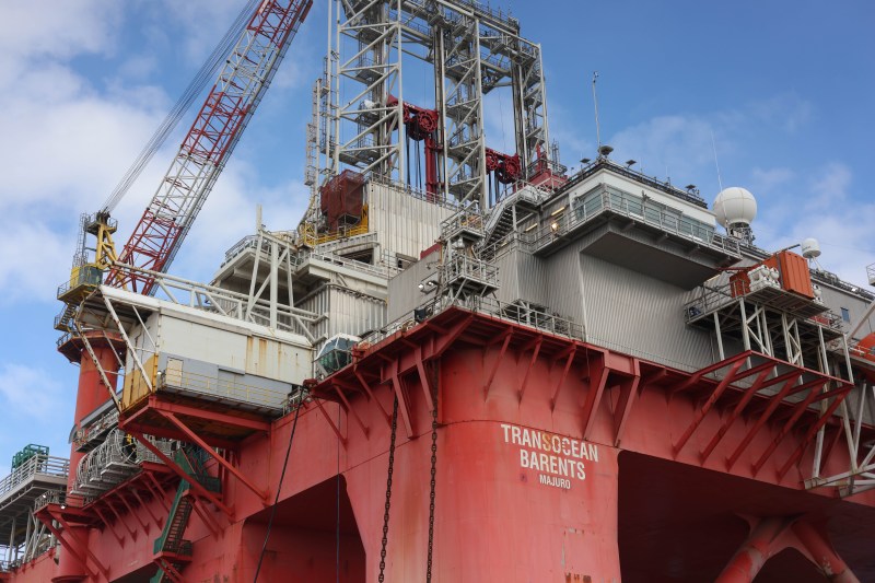 The Neptun Deep drilling platform. Inquam Photos / George Calin