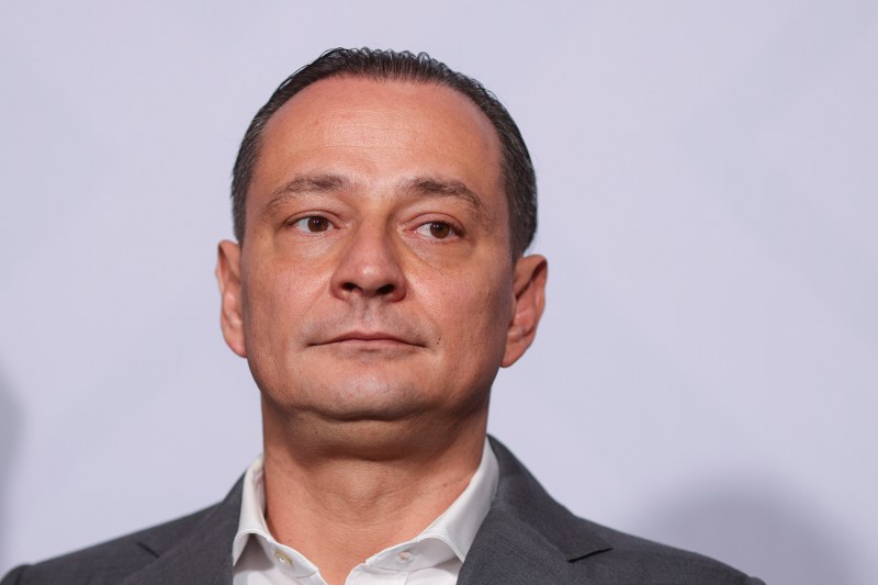 Daniel Băluță, after learning the exit poll results for the elections for the Capital City Hall, December 7, 2025. Inquam Photos / Octav Ganea