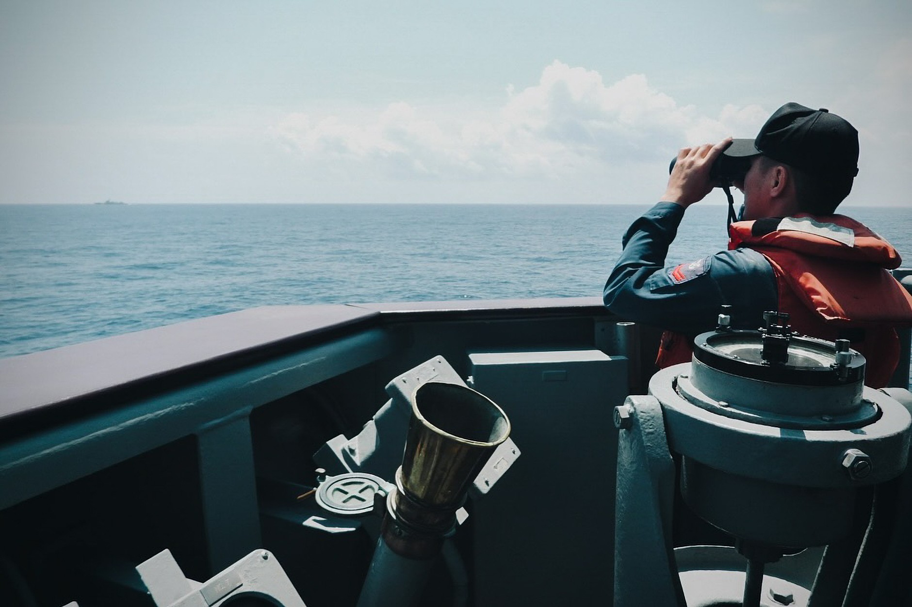 The Taiwanese military observes the Chinese ship (illustrative photo)