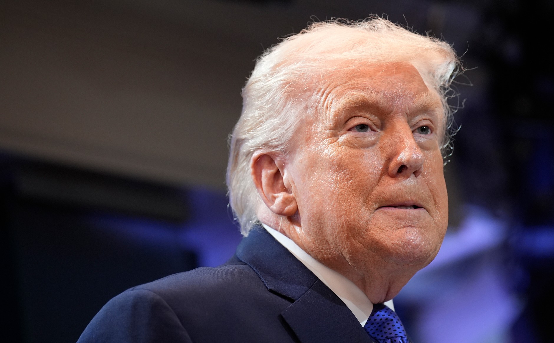 United States President Donald Trump speaks on repealing most of his tariffs during a press conference in the White House conference room in Washington, U.S., February 20, 2026.