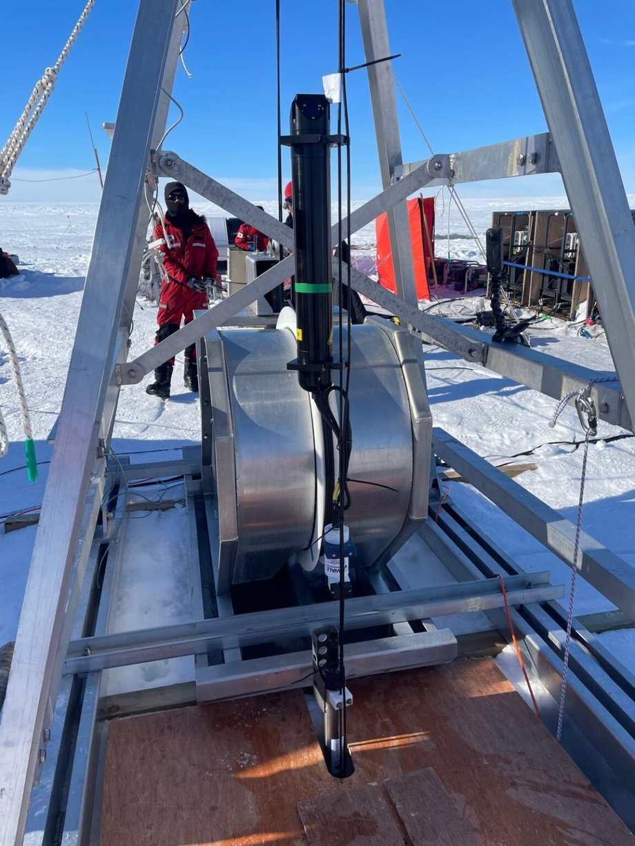 A drill used in the Arctic