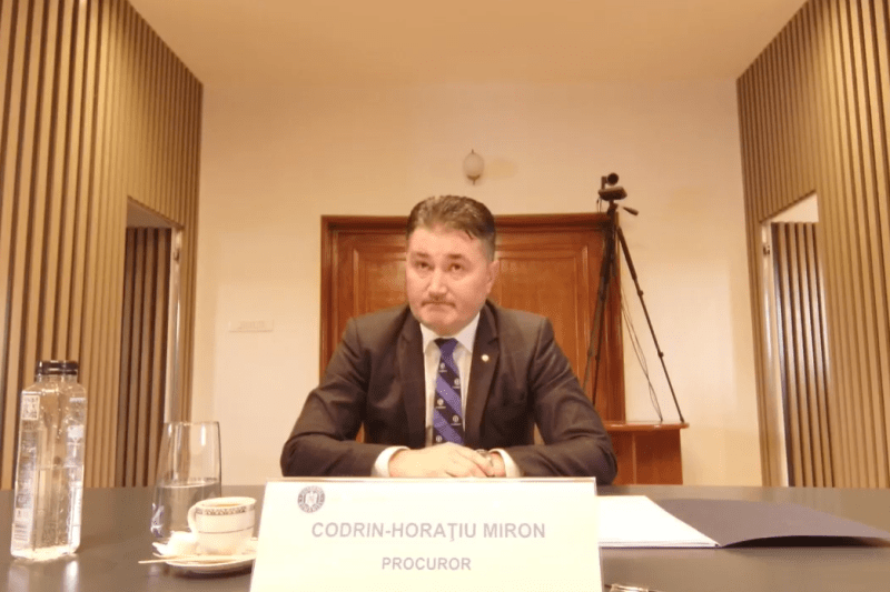 VIDEO Codrin Horațiu Miron, candidate for the headship of DIICOT, announces a