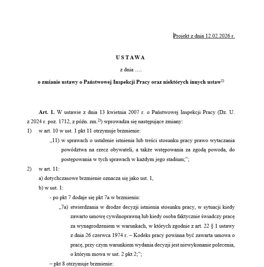 The government adopted the draft act on the National Labor Inspectorate