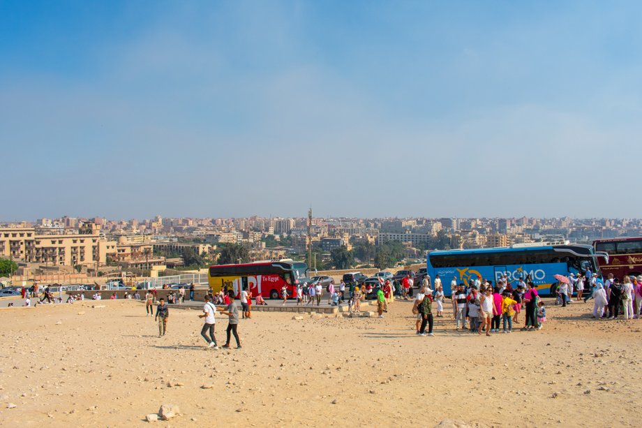 The pyramids are majestic, but the surroundings can overshadow the architecture