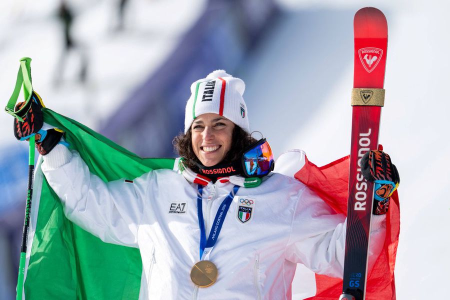 Italian Federica Brignone, winner of Olympic gold in the Super-G at the Milan-Cortina 2026 Olympics / Photo: Imago Images The great-granddaughter of the famous Italian actress, the second Olympic gold in a race decided by 10 hundredths!