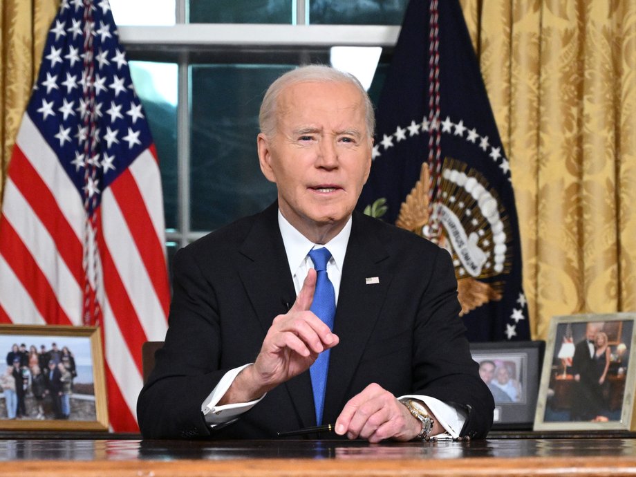 Biden opuszczał Biały Dom z poparciem na poziomie 40 proc.
