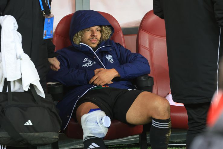 Jayson Papeau was injured in Dinamo - Unirea Slobozia // PHOTO: Ionuț Iordache (GSP.ro)