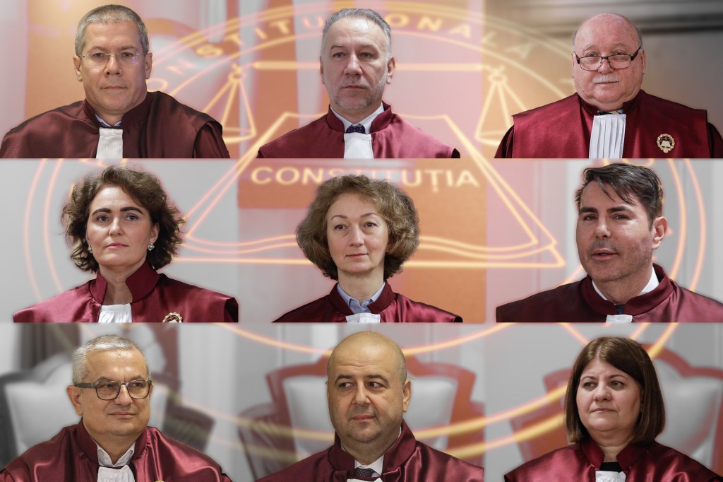 The 9 judges in office of the CCR, December 2025. Inquam Photos / Octav Ganea. Collage: Ion Mateș / Hotnews