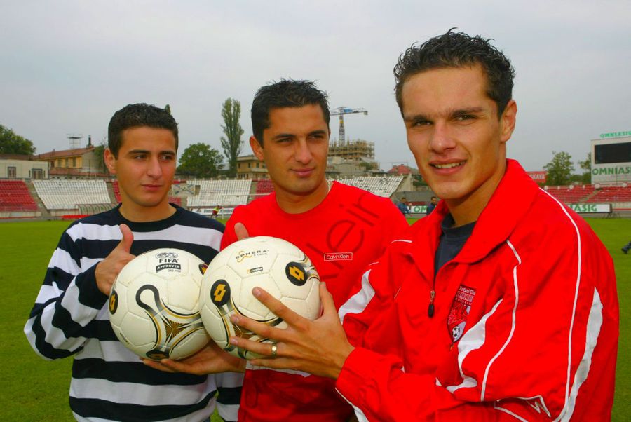 Vlad Munteanu during the Dinamo period, together with Ianis Zicu and Claudiu Niculescu / photo: GSP archive Ianis Zicu, before the duel with his former colleague from Dinamo: