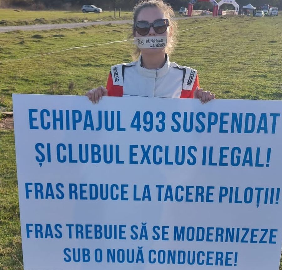 Elena Rădulescu periodically protested against FRAS / Photo source: Facebook Free to court for athletes! The Bucharest Court of Appeal made the decision that can change the rules of the game in Romanian sport: