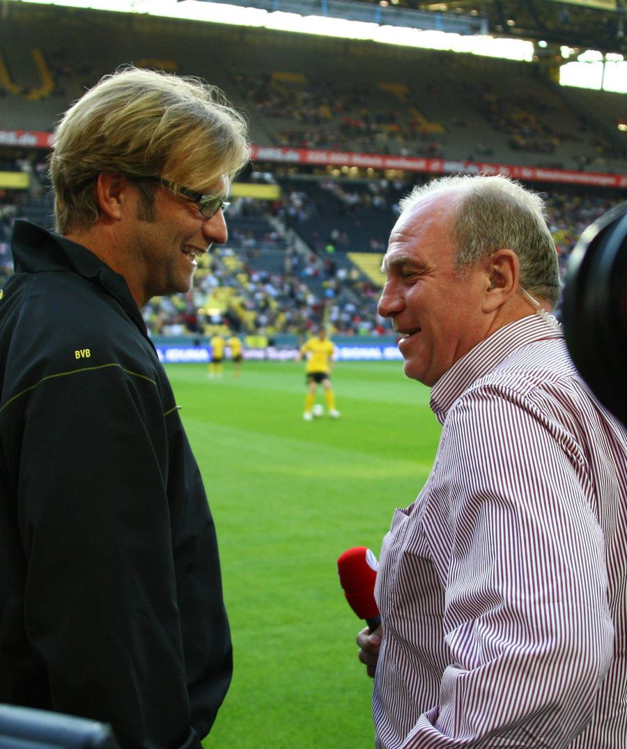Jurgen Klopp and Uli Hoeness, in a friendly discussion / Photo: Imago Uli Hoeness