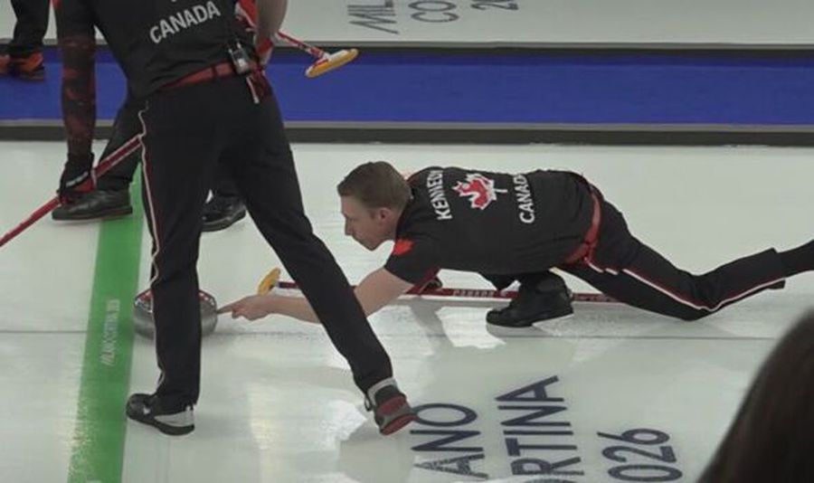 The moment that caused a scandal at the Winter Olympics Canada accused of cheating in the curling event at the Winter Olympics