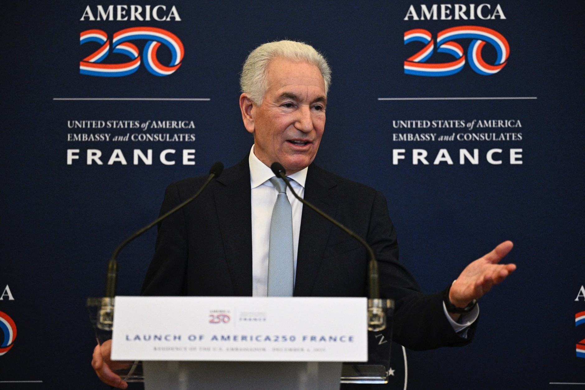 U.S. Ambassador to France Charles Kushner in Paris, December 4, 2025.
