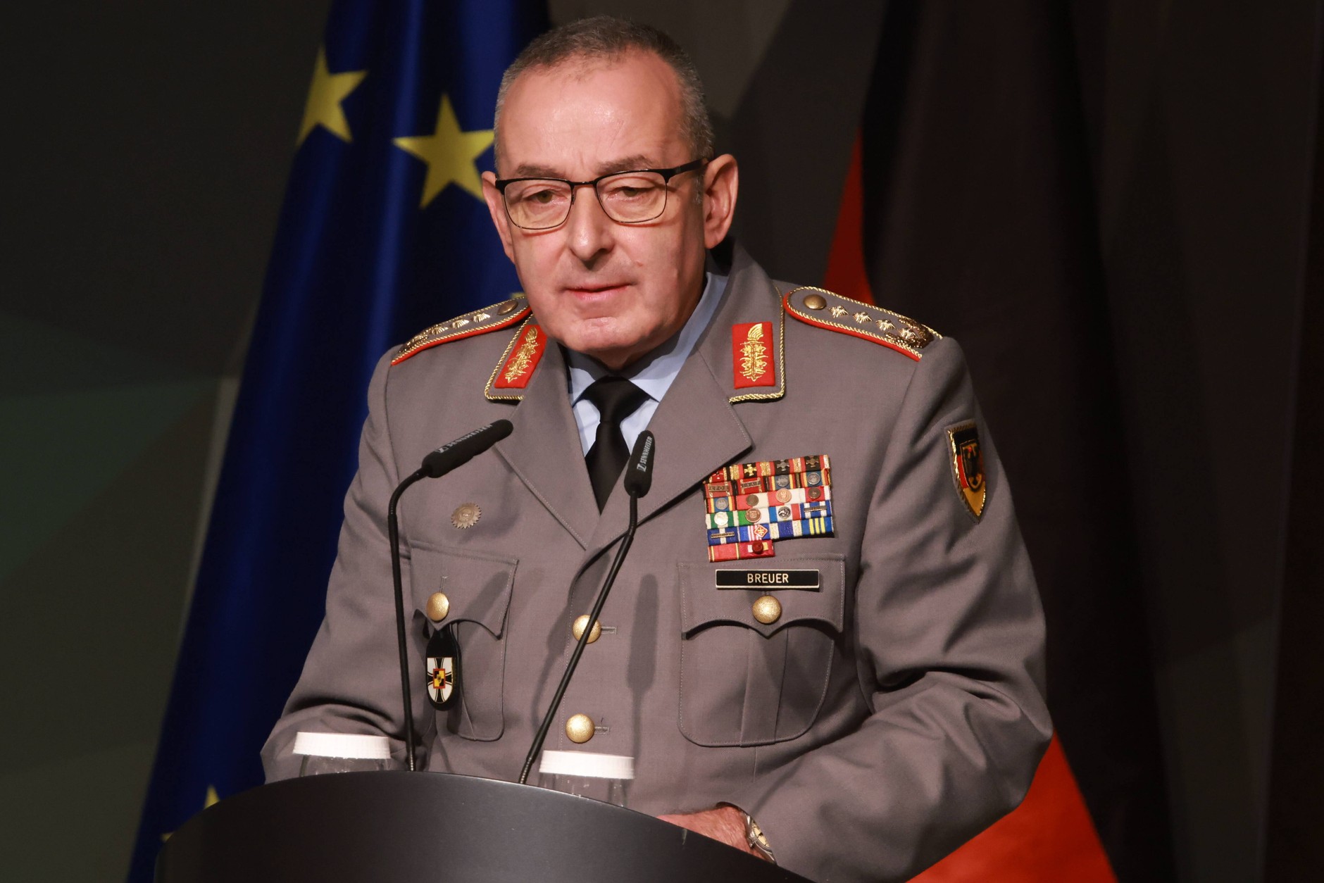 Carsten Breuer, Inspector General of the German Armed Forces, during the Bundeswehr 2025 conference in Berlin, November 7, 2025.