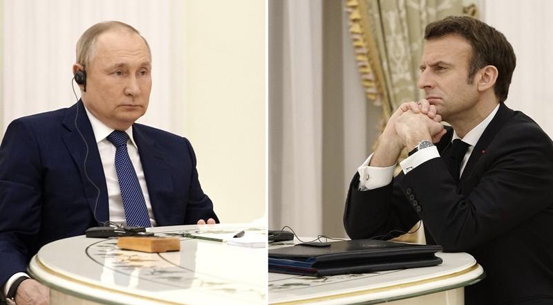 Vladimir Putin and Emmanuel Macron, Photo: EyePress News / Shutterstock Editorial / Profimedia Images