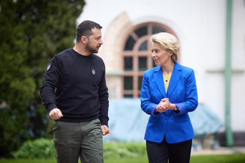 Volodymyr Zelensky and Ursula von der Leyen, Photo: Ukraine Presidency via Bestimage / Bestimage / Profimedia