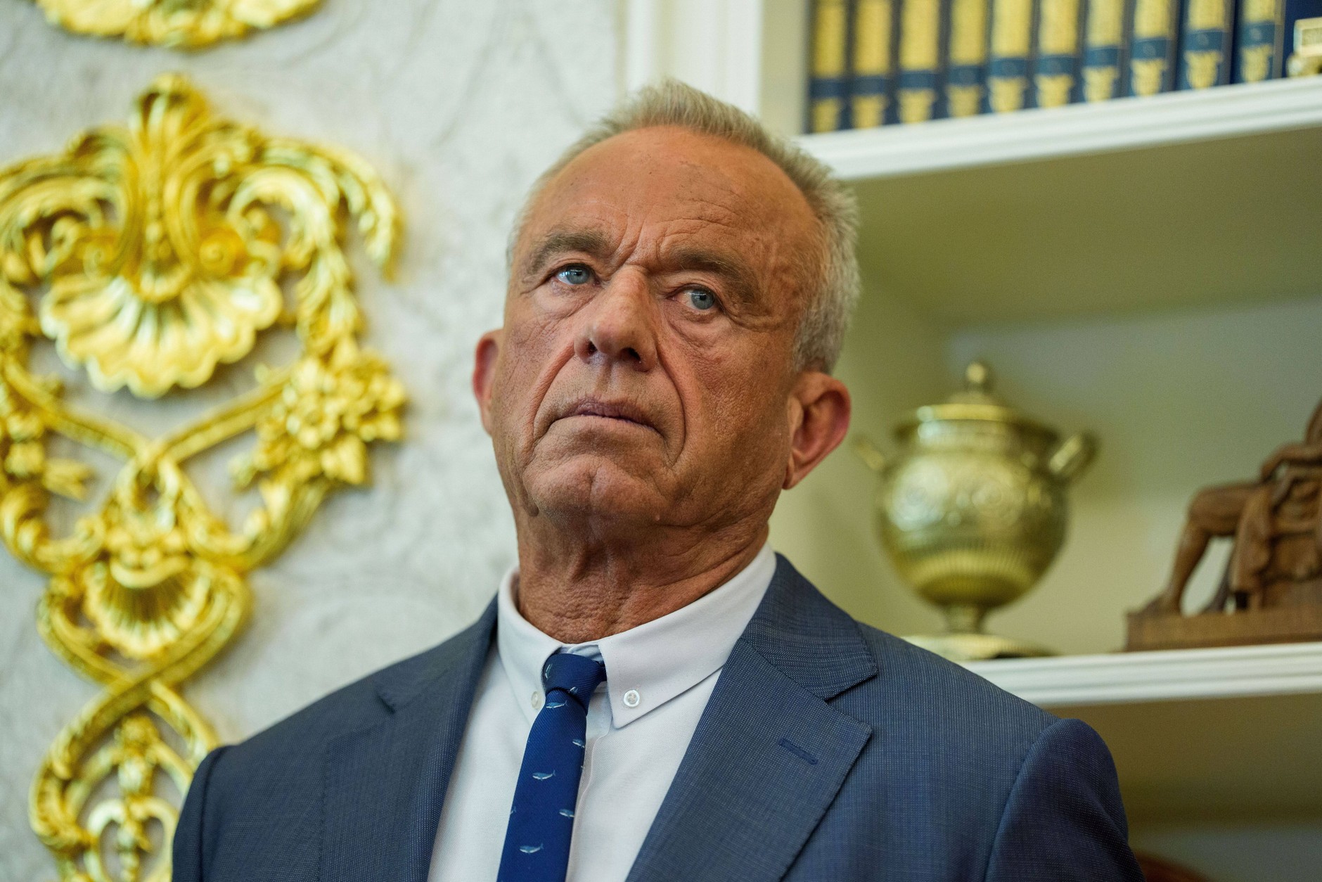 United States Secretary of Health and Human Services Robert F. Kennedy Jr. in the Oval Office of the White House, Washington, USA, December 18, 2025
