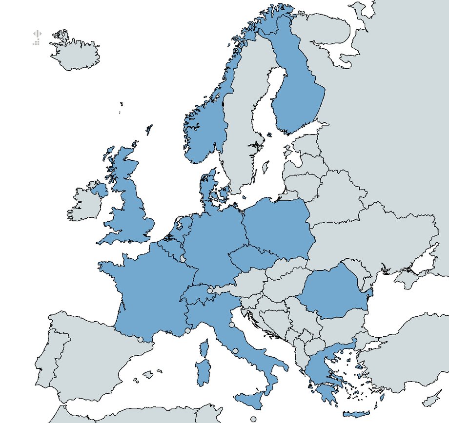 map of European countries that have or have ordered F-35 fighters