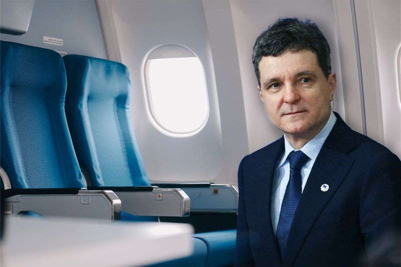How much did the plane Nicușor Dan fly to Trump's Peace Council cost