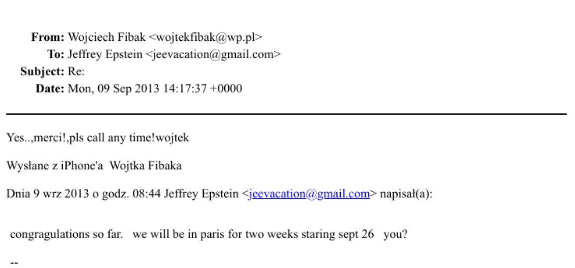J. Epstein's correspondence - photo: materials of the US Department of State