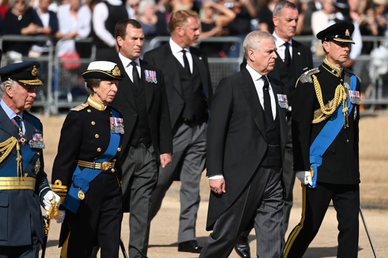 Andrew (third from left to right), who was stripped of his princely title, with his siblings: King Charles, Princess Anne and Prince Edward, at the funeral of Queen Elizabeth II Photo: Profimedia