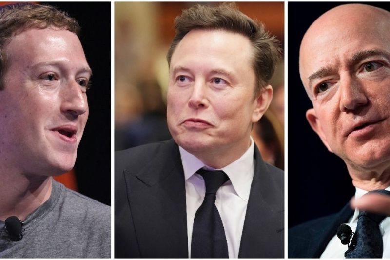 The five billionaires who 'cried' this week - How much did Musk, Bezos and Zuckerberg lose in one day?