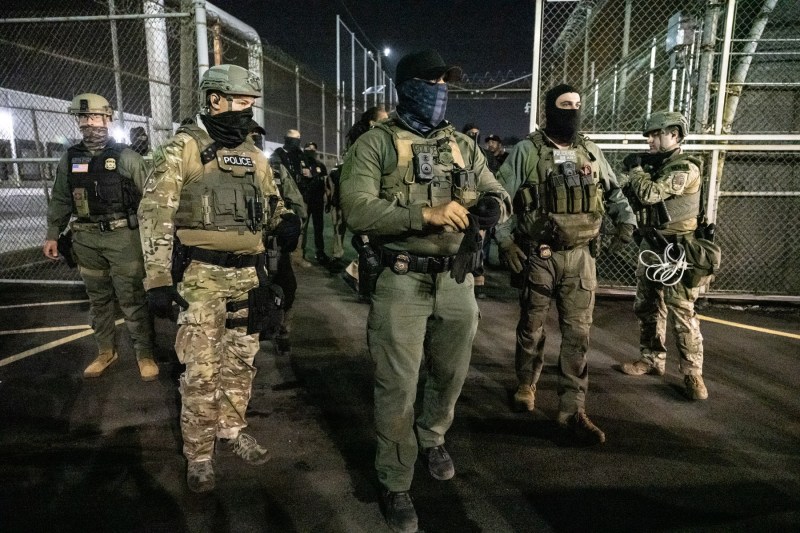 A Brazilian influencer who claims that immigrants detained by authorities are 