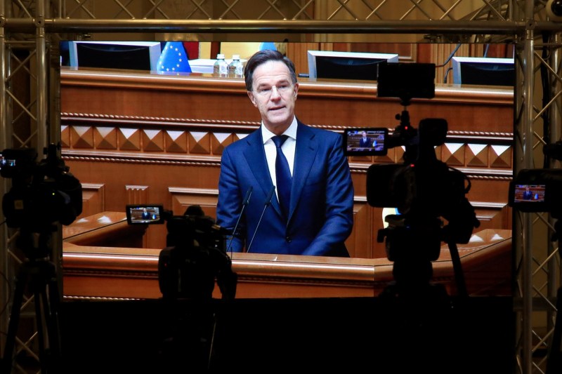 Arriving in Kiev unannounced, Rutte delivered a message to Ukrainian lawmakers about the need for 