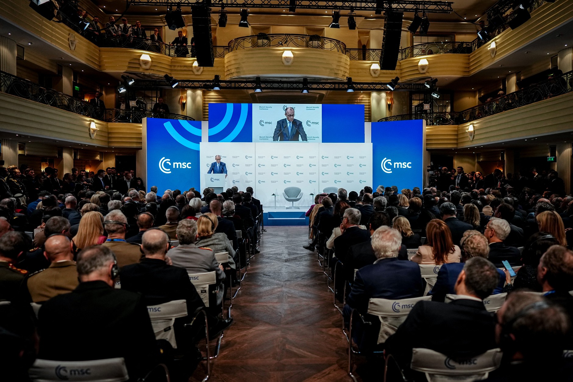 Federal Chancellor Friedrich Merz during his opening speech at the 62nd Munich Security Conference, Germany, February 13, 2026.