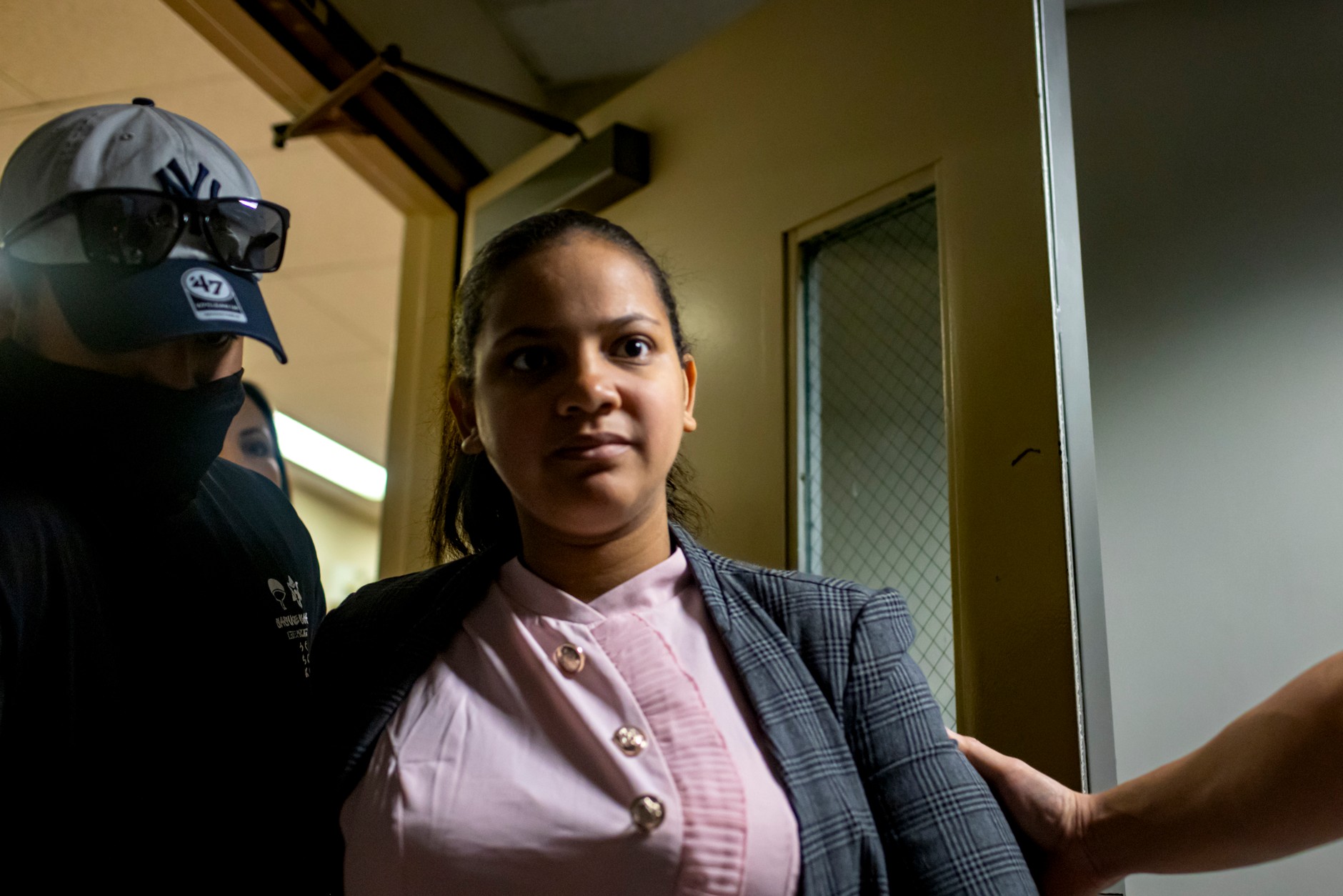 A nine-month pregnant woman detained by federal agents, September 11, 2025.
