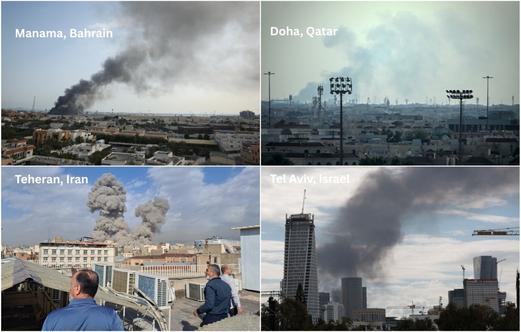The US and Israel launched an attack on Iran on Saturday morning, which responded by attacking US bases in the Gulf Photo: Profimedia / HotNews collage