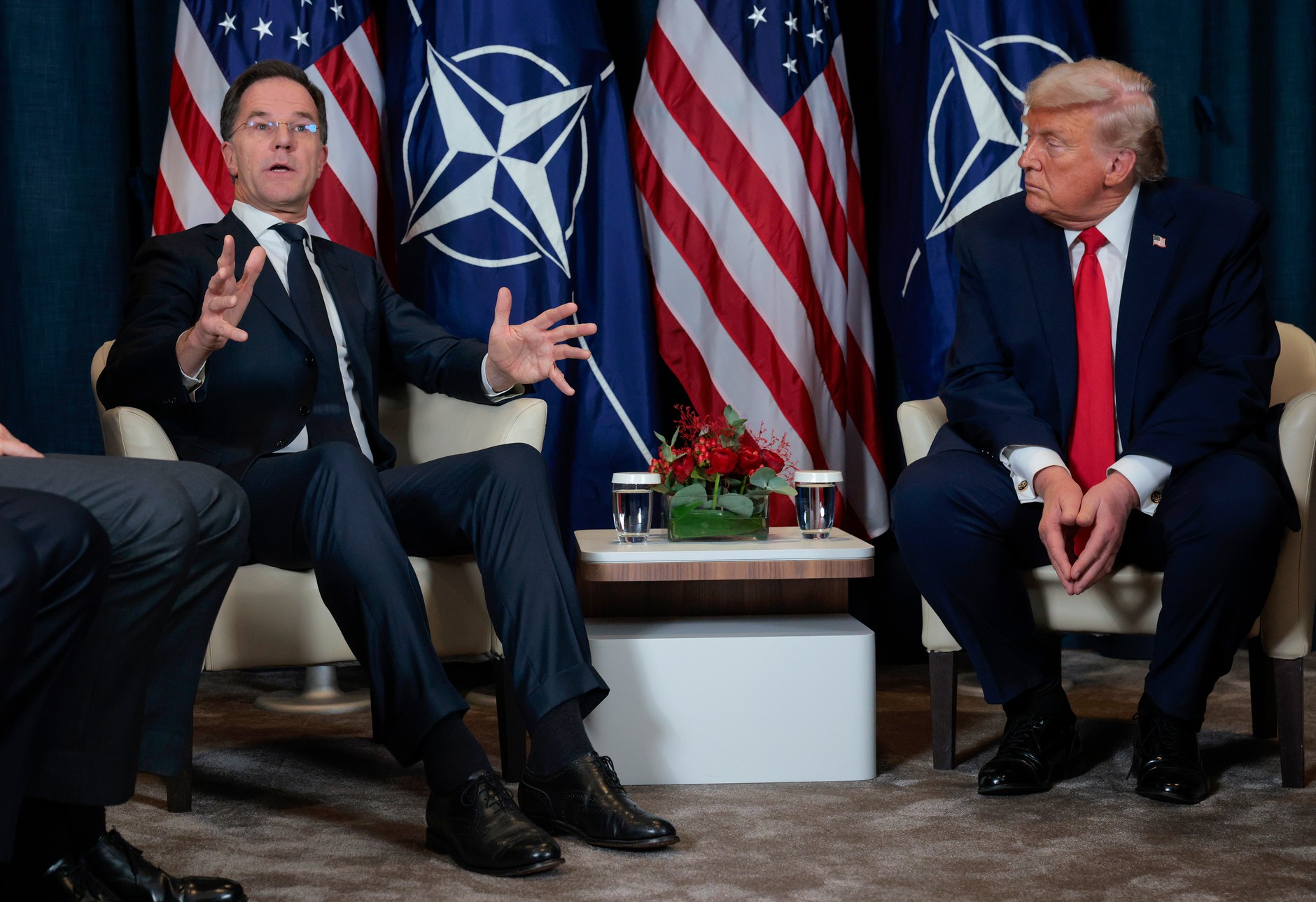 Mark Rutte and Donald Trump, Davos, Switzerland, January 21, 2026. 