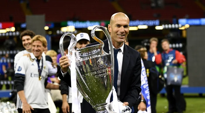 Zinedine Zidane brought the Champions League to Madrid three times. Photo Getty images