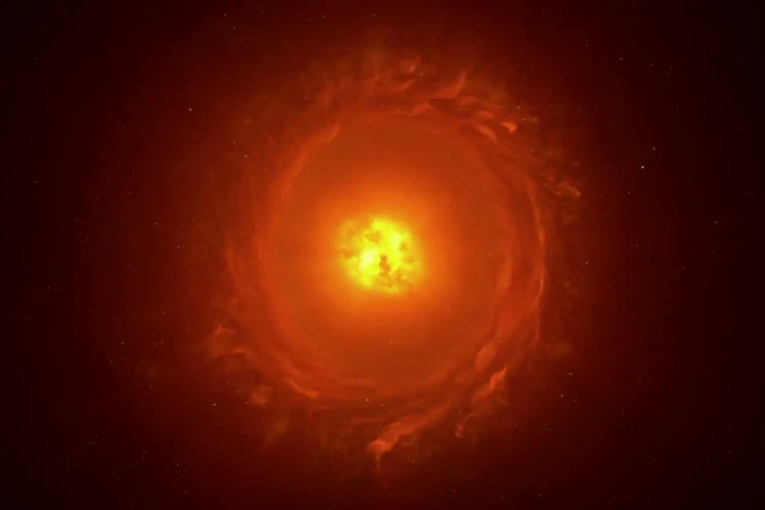 The celestial body has been named WOH G64 Image source: New Scientist