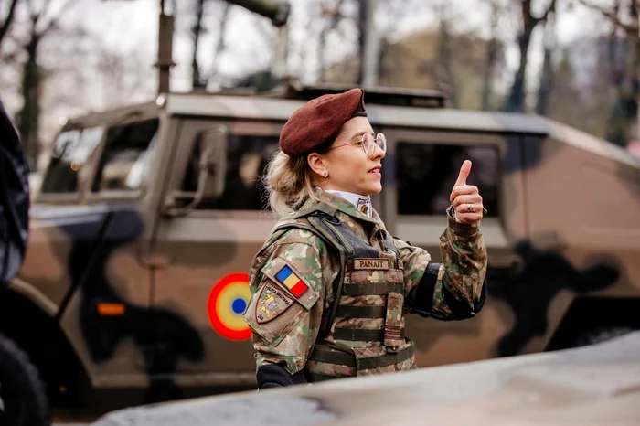 Diana Panait has an essential role in the Military Police. PHOTO: Personal archive / Diana Panait