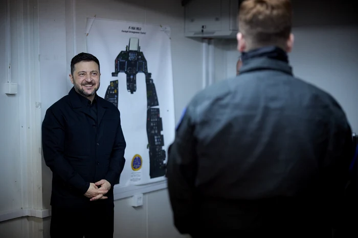 Volodimir Zelenski, at the 86th Air Base in Borcea PHOTO: FB