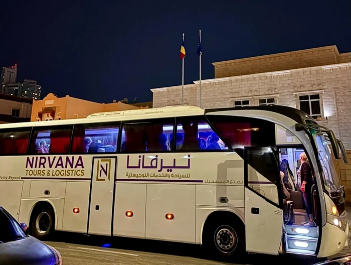 Road transport of the evacuees to Muscat was provided by the MAE. PHOTO: MFA