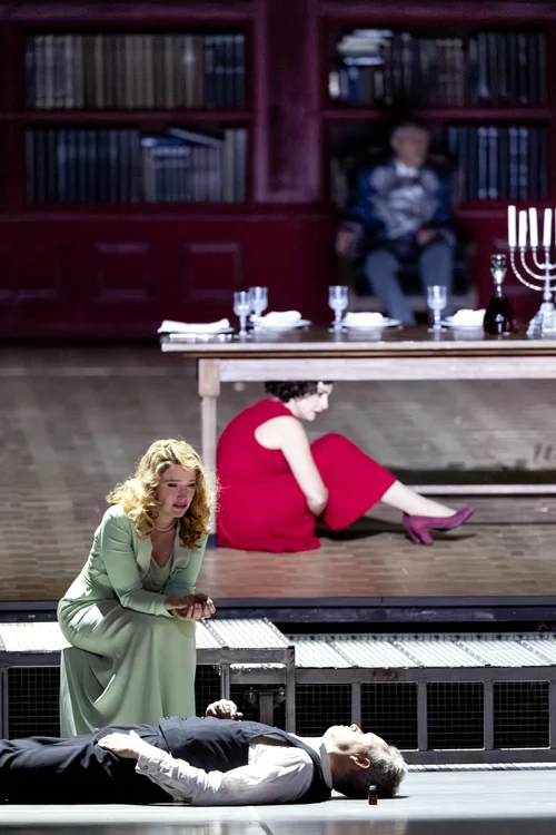 Avery Amereau, Joachim Backstrőm and Asmik Grigorian. Photo © Geoffroy Schied