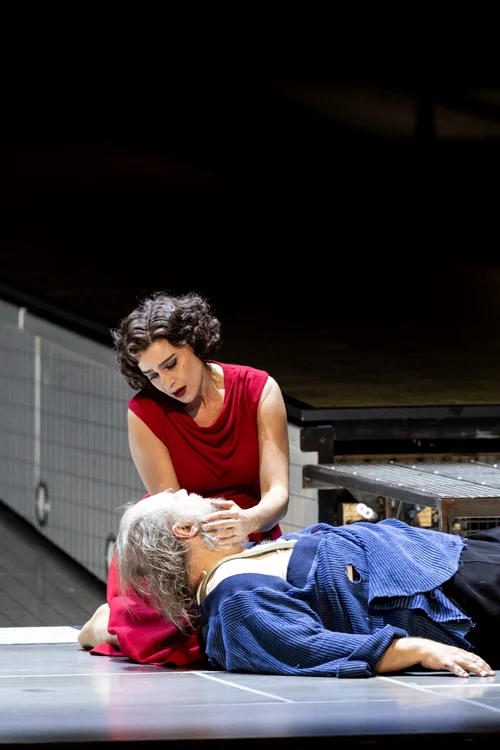 Asmik Grigorian and Wolfgang Koch. Photo © Geoffroy Schied