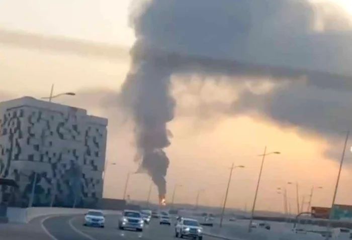 The fire was caused by a drone PHOTO Video capture / X