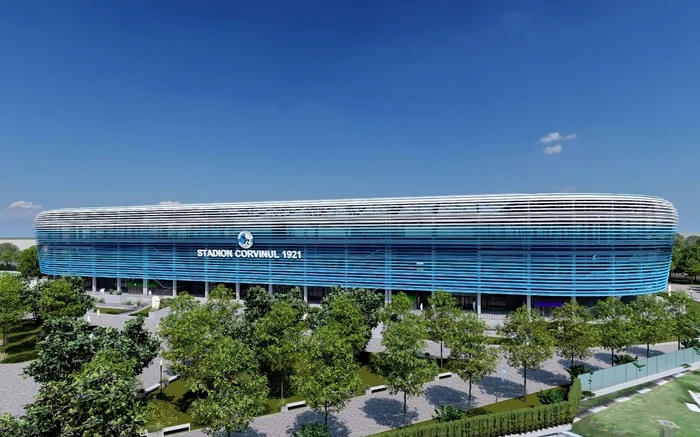 The stadium designed in Hunedoara. Source: Hunedoara City Hall