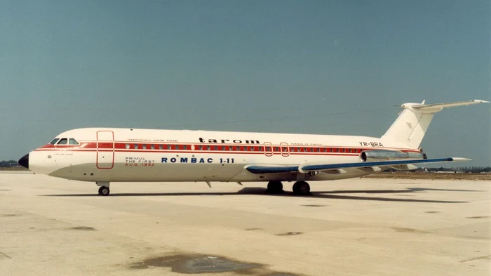 The first passenger plane produced in Romania, RomBac 1-11. PHOTO: archive