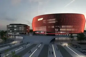 400 million euro hall in a city of 90,000 inhabitants, built on a former landfill!