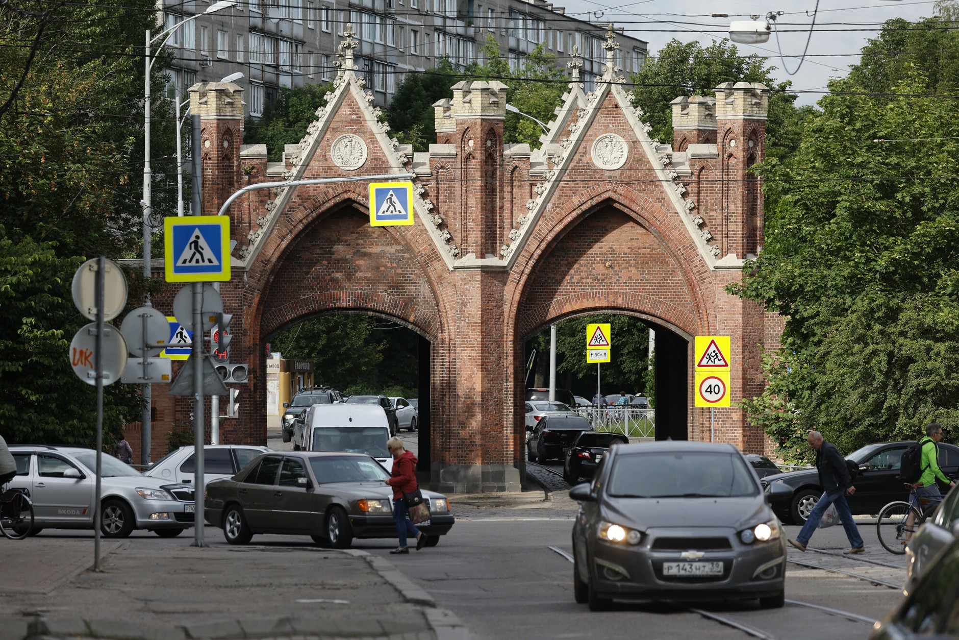 View of the street in the center of Königsberg [czerwiec 2022 r.]