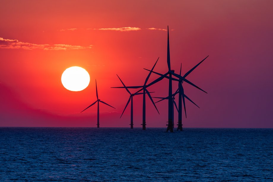 Offshore wind farm. Illustrative photo