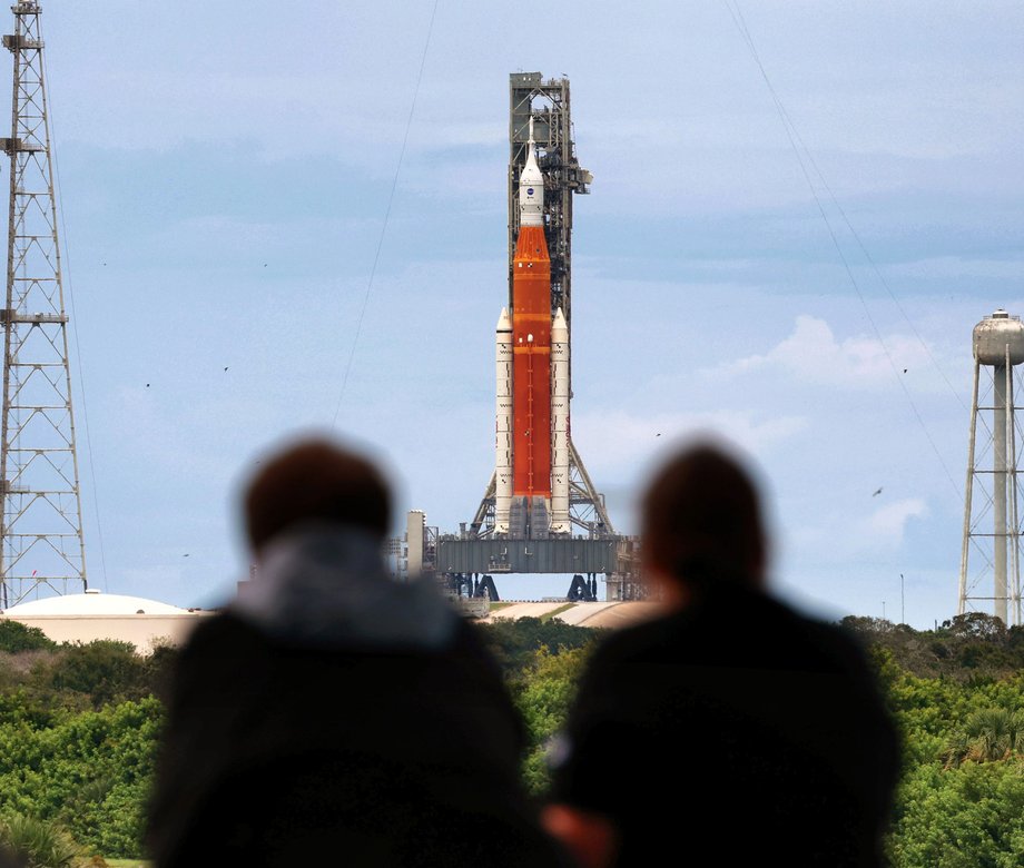 Artemis I, a NASA Space Launch System rocket, carrying the Orion spacecraft. August 28, 2022