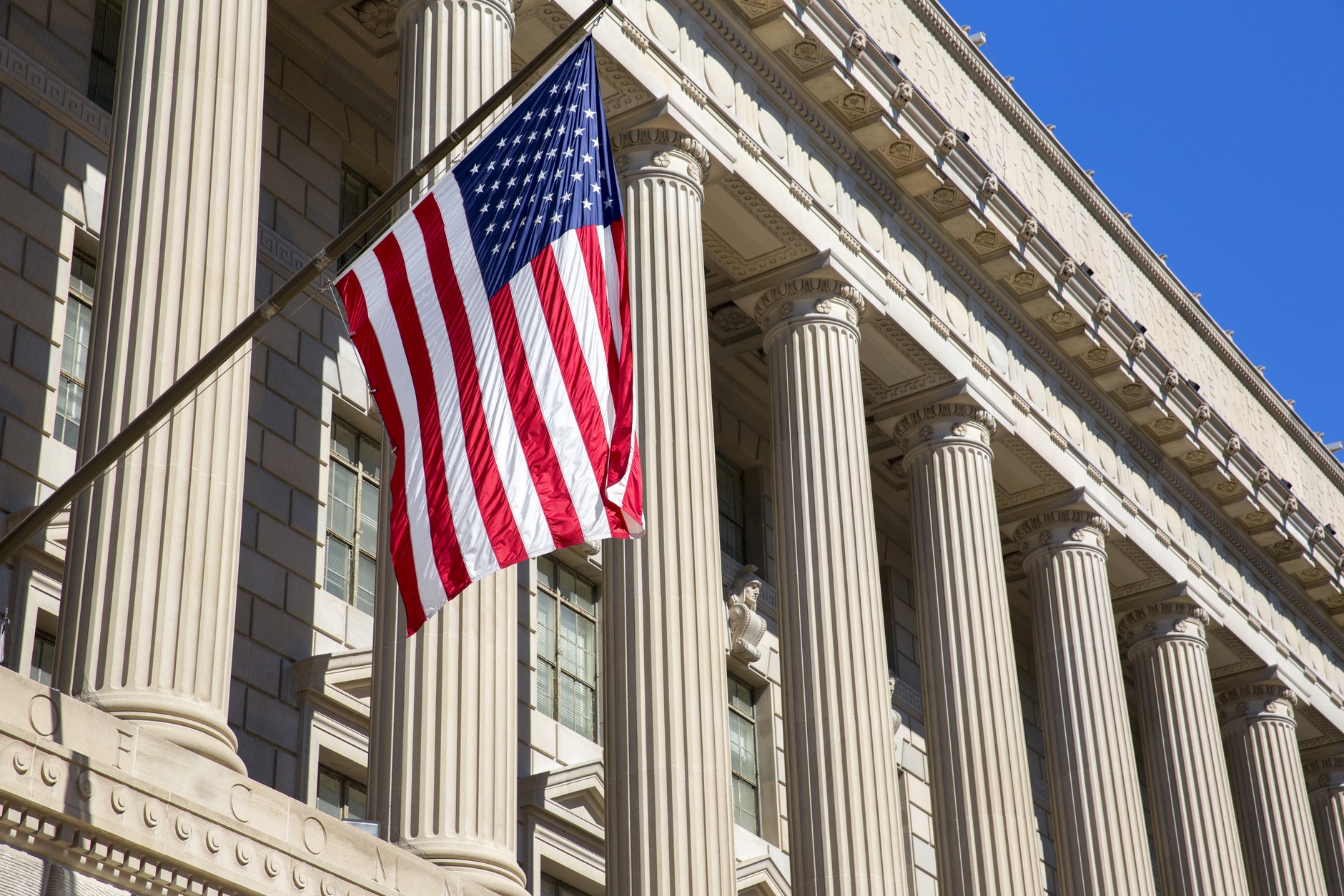 USA flag. Illustrative photo