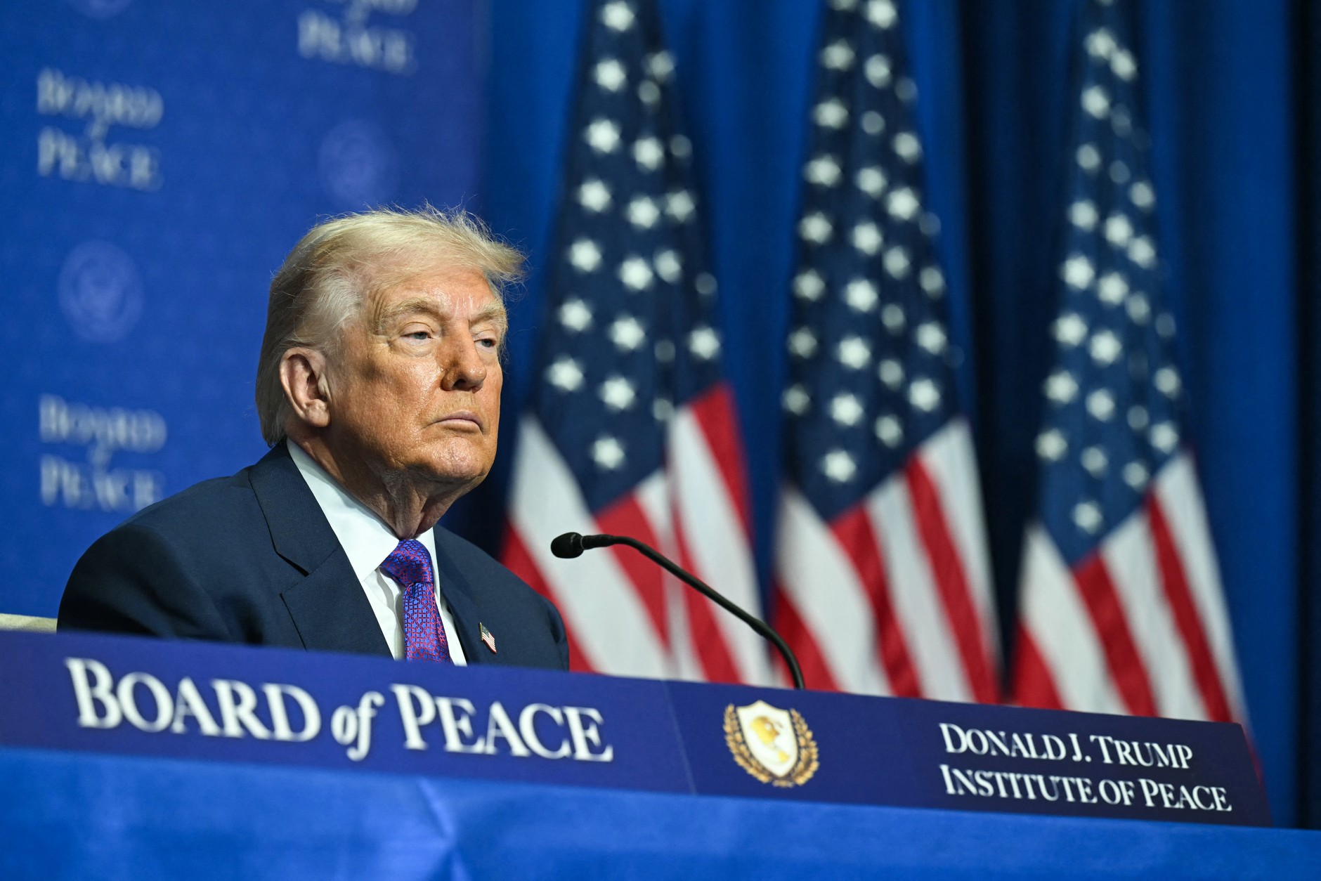 Donald Trump at the inauguration of the Peace Council, Washington, February 19, 2026.
