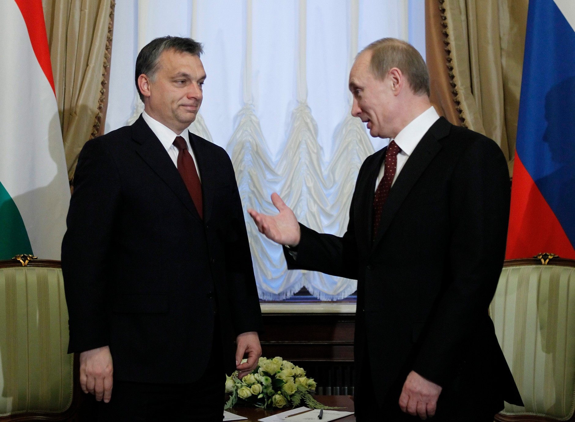 Viktor Orban and Vladimir Putin, then Prime Minister of Russia. Moscow, November 30, 2010